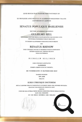 Dr.iur (Universität Basel, 1985)